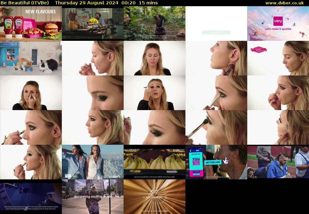 Be Beautiful (ITVBe) Thursday 29 August 2024 00:20 - 00:35