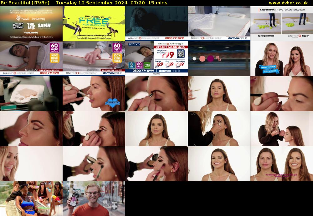Be Beautiful (ITVBe) Tuesday 10 September 2024 07:20 - 07:35