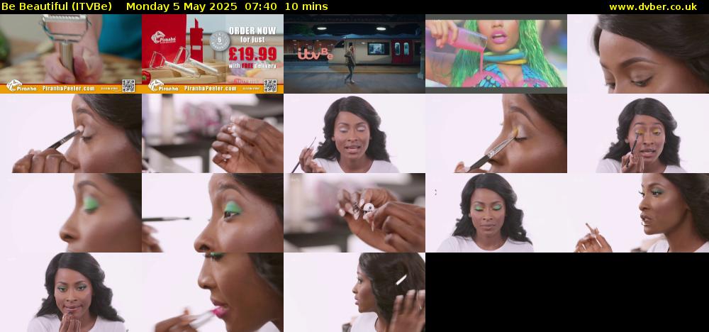 Be Beautiful (ITVBe) Monday 5 May 2025 07:40 - 07:50