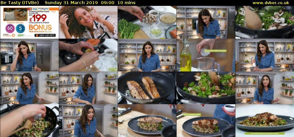 Be Tasty (ITVBe) Sunday 31 March 2019 09:00 - 09:10