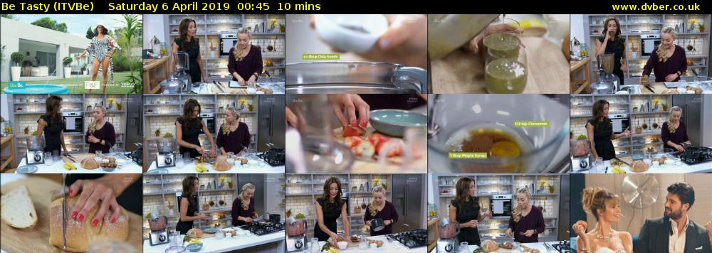 Be Tasty (ITVBe) Saturday 6 April 2019 00:45 - 00:55