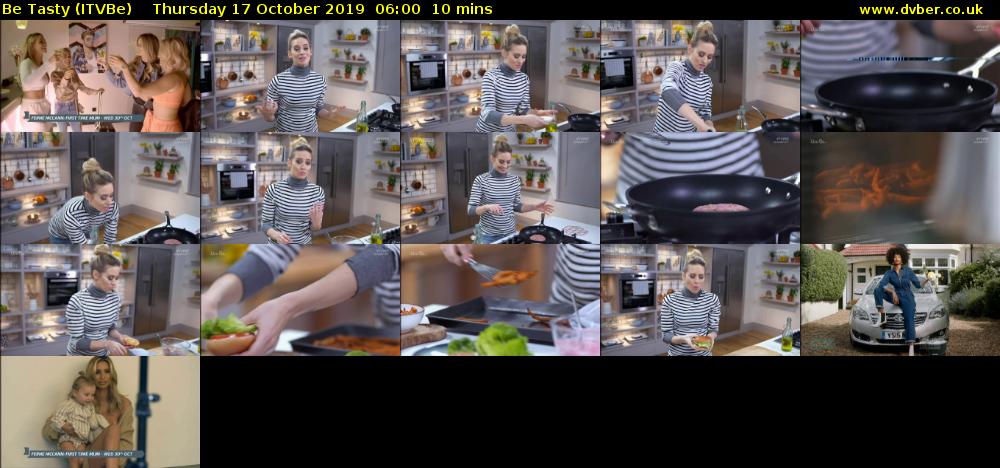 Be Tasty (ITVBe) Thursday 17 October 2019 06:00 - 06:10