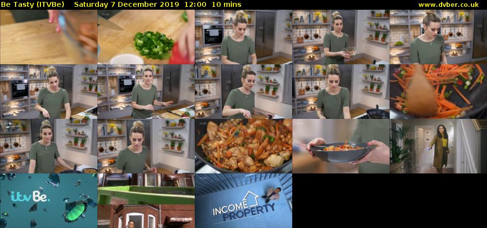 Be Tasty (ITVBe) Saturday 7 December 2019 12:00 - 12:10