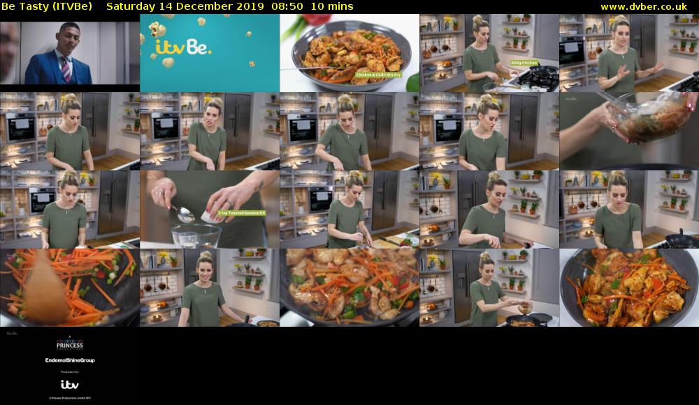 Be Tasty (ITVBe) Saturday 14 December 2019 08:50 - 09:00