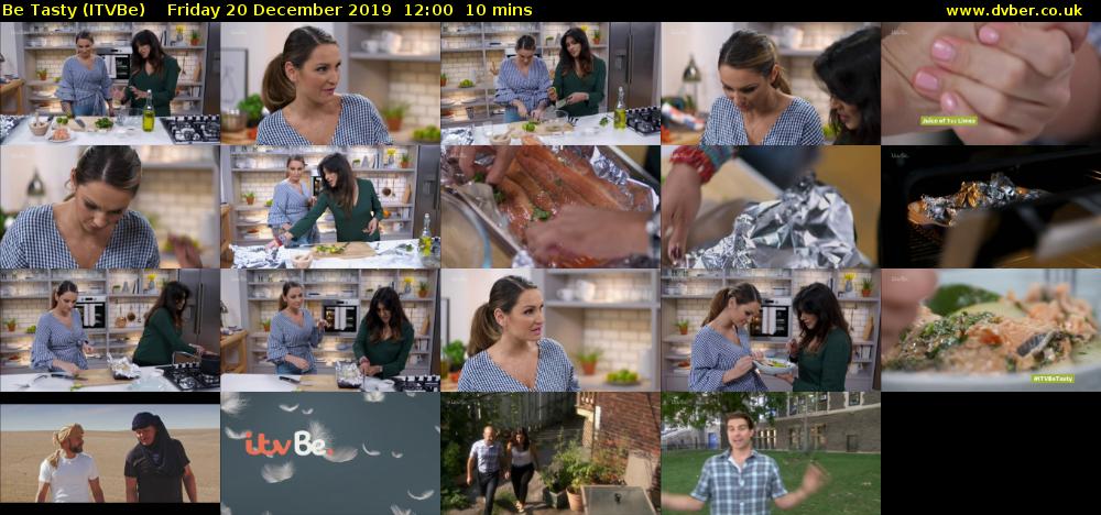 Be Tasty (ITVBe) Friday 20 December 2019 12:00 - 12:10