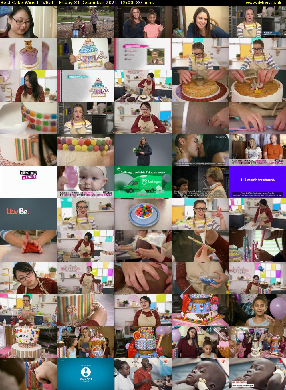 Best Cake Wins (ITVBe) Friday 31 December 2021 12:00 - 12:30