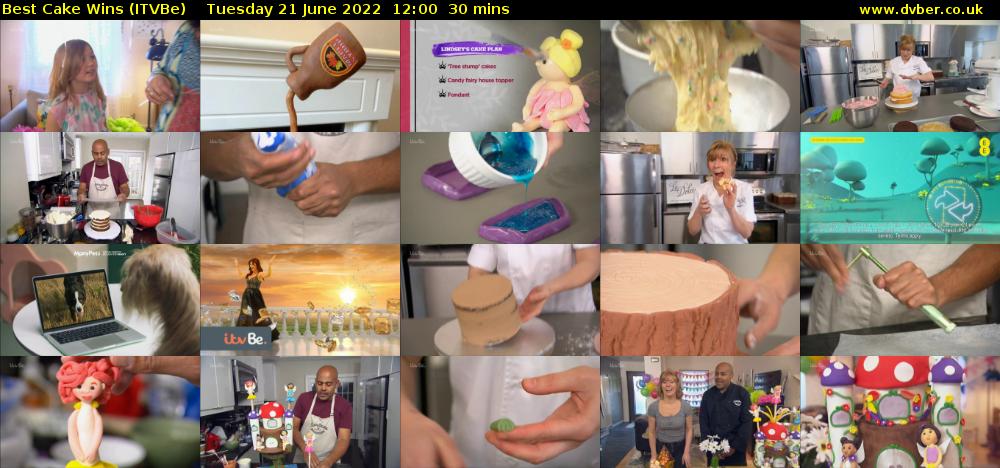 Best Cake Wins (ITVBe) Tuesday 21 June 2022 12:00 - 12:30