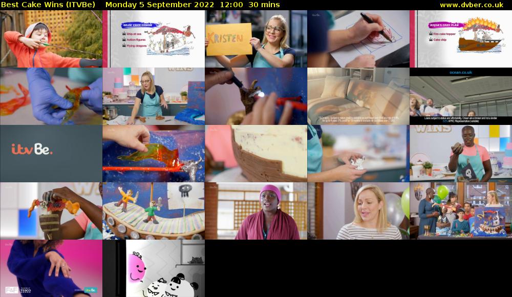 Best Cake Wins (ITVBe) Monday 5 September 2022 12:00 - 12:30