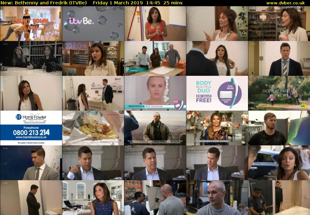 Bethenny and Fredrik (ITVBe) Friday 1 March 2019 14:45 - 15:10