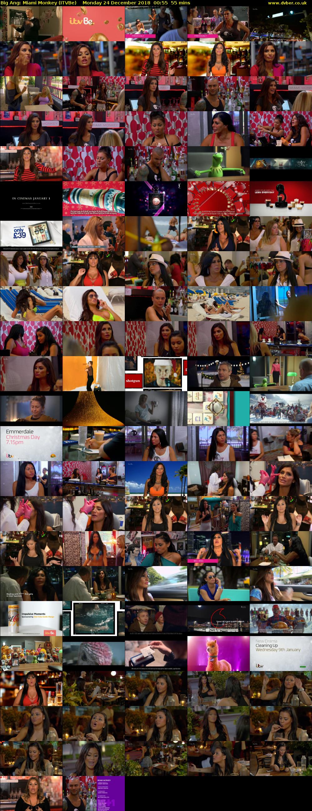 Big Ang: Miami Monkey (ITVBe) Monday 24 December 2018 00:55 - 01:50