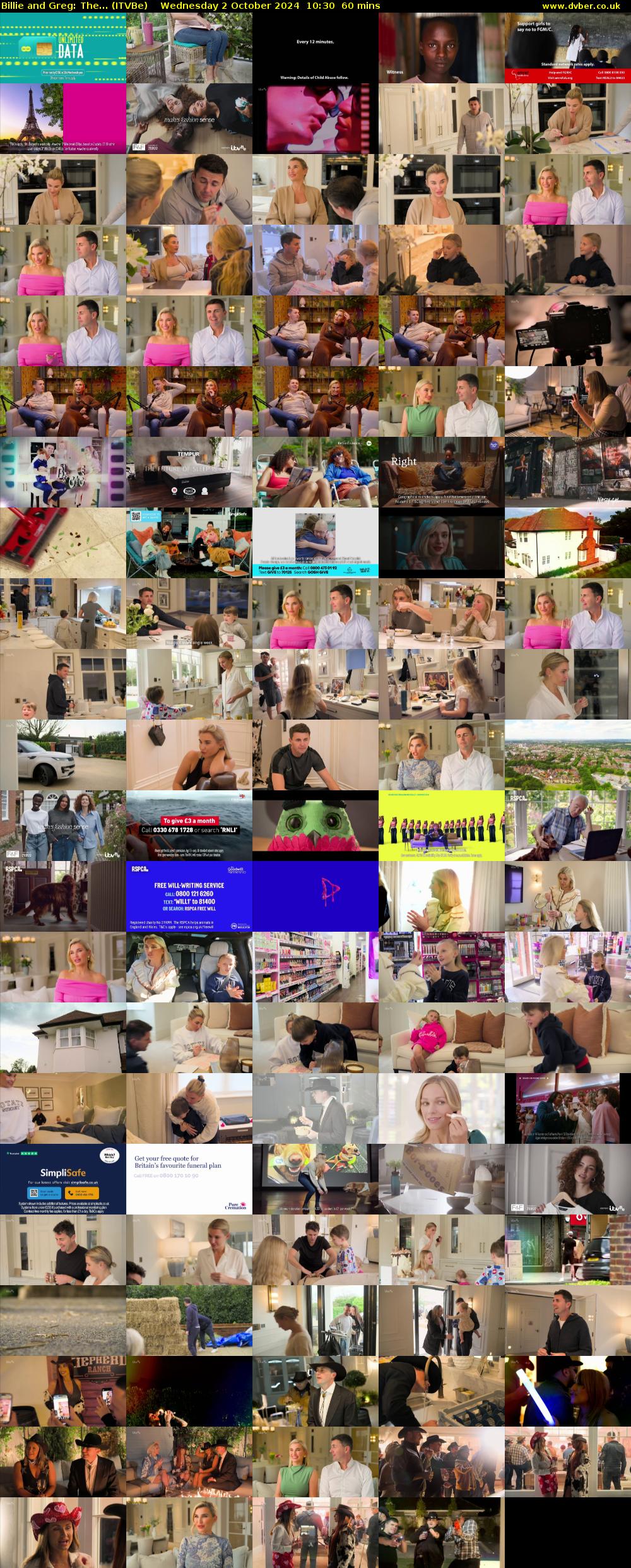 Billie and Greg: The... (ITVBe) Wednesday 2 October 2024 10:30 - 11:30