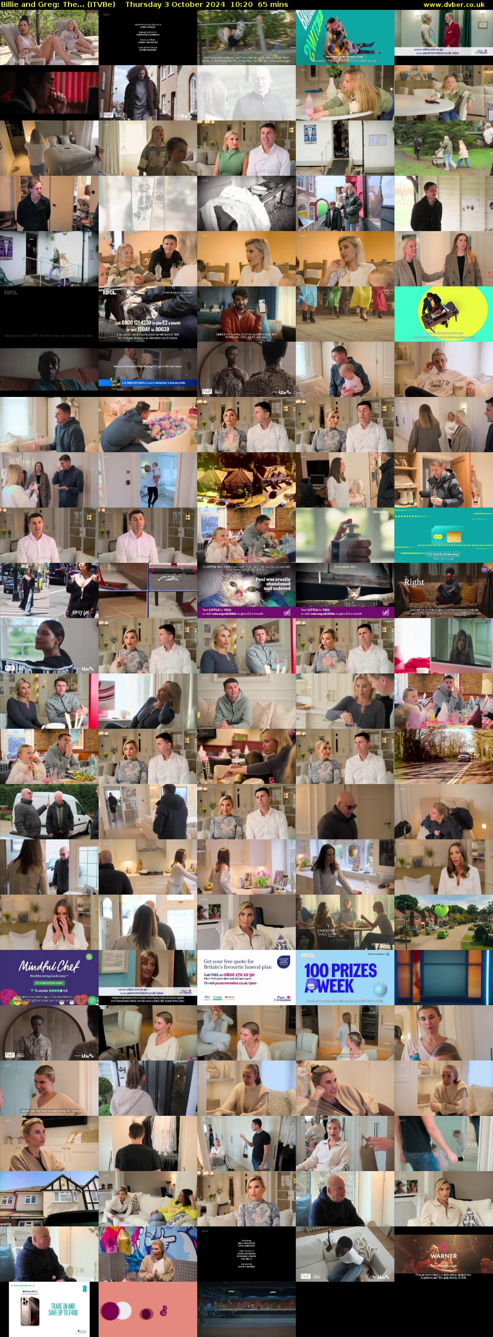 Billie and Greg: The... (ITVBe) Thursday 3 October 2024 10:20 - 11:25