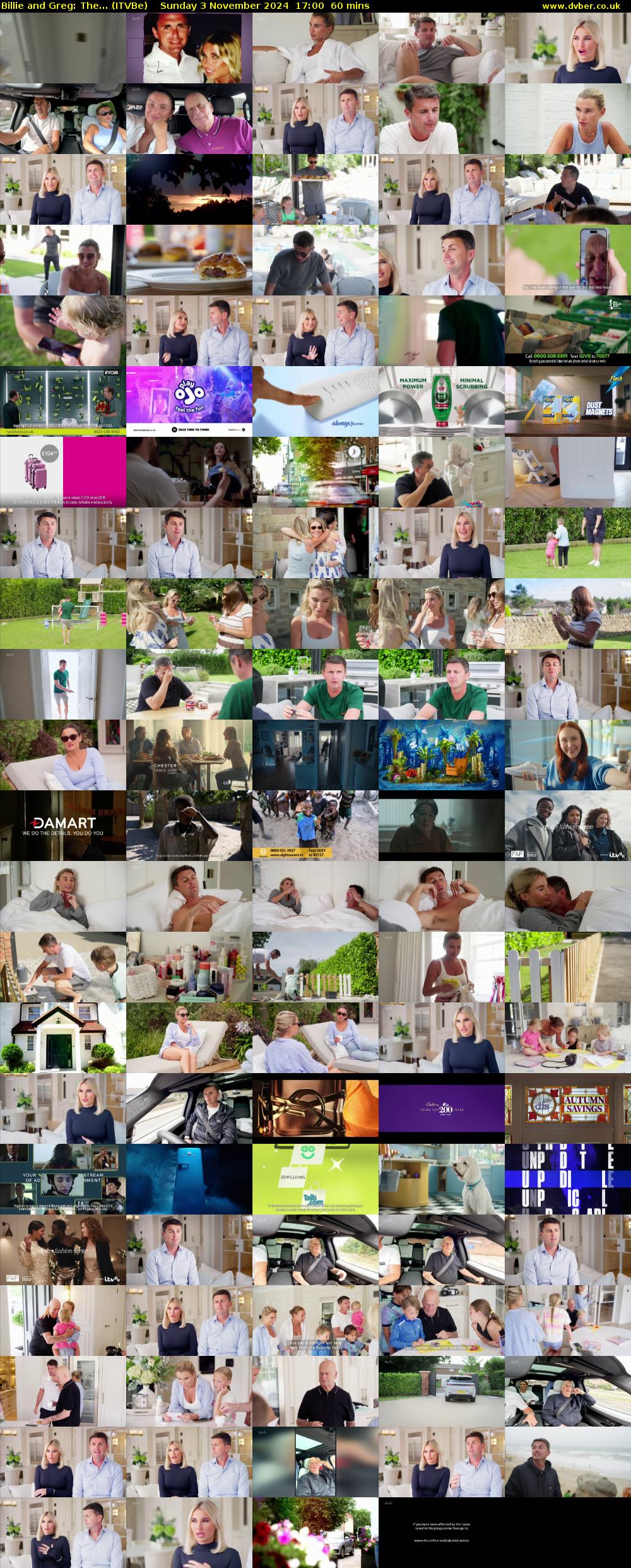 Billie and Greg: The... (ITVBe) Sunday 3 November 2024 17:00 - 18:00