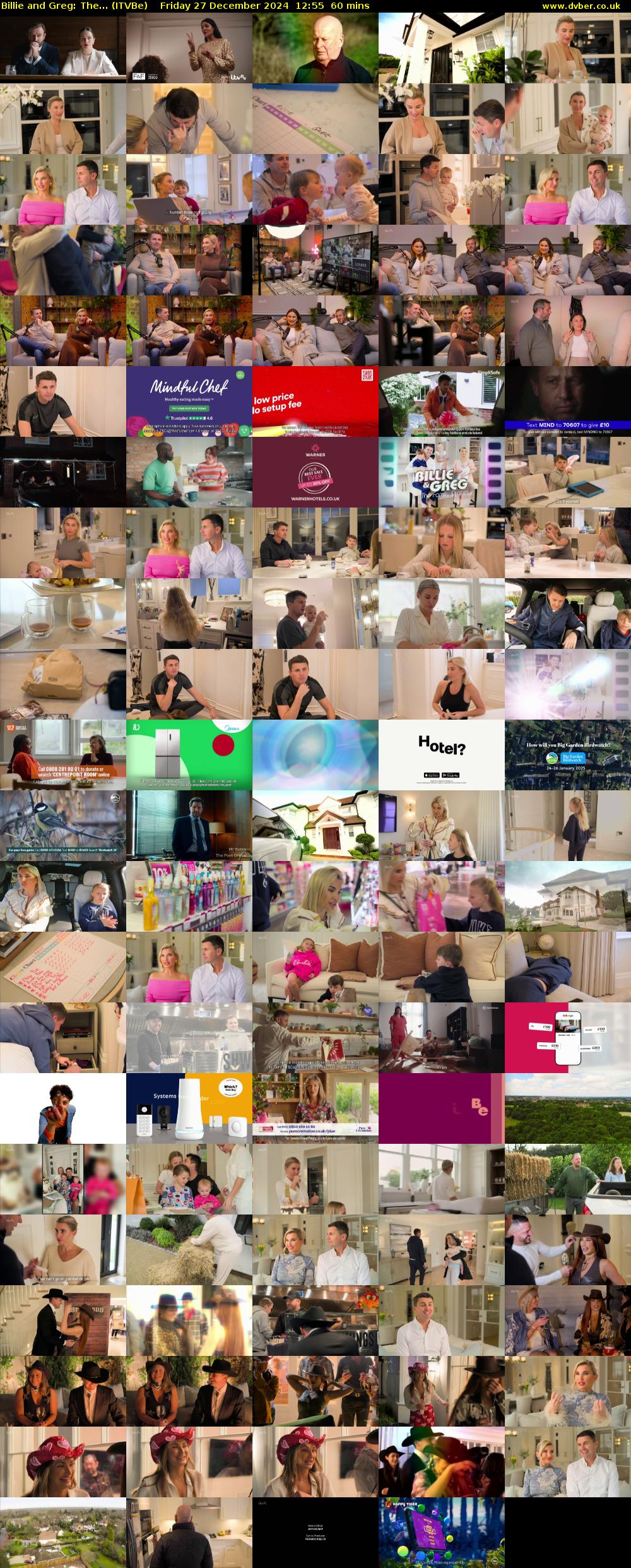 Billie and Greg: The... (ITVBe) Friday 27 December 2024 12:55 - 13:55