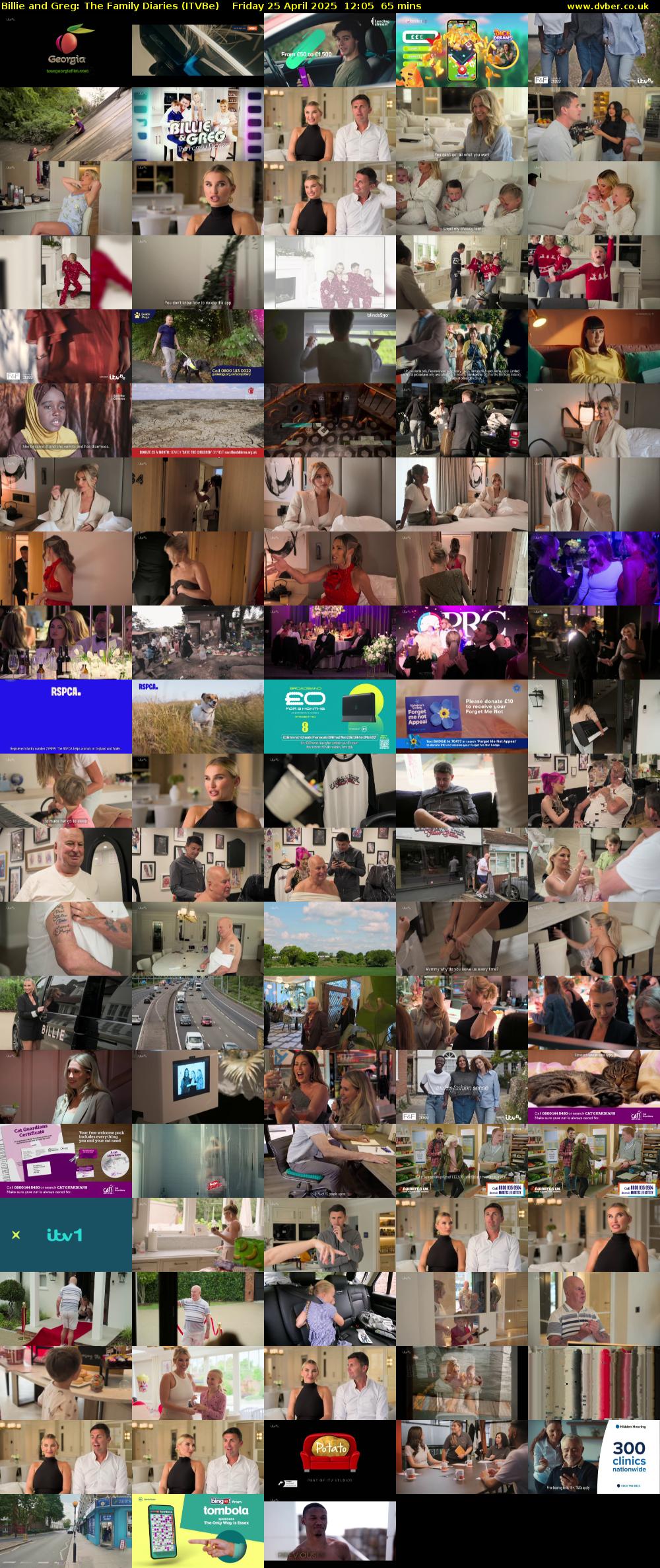 Billie and Greg: The Family Diaries (ITVBe) Friday 25 April 2025 12:05 - 13:10