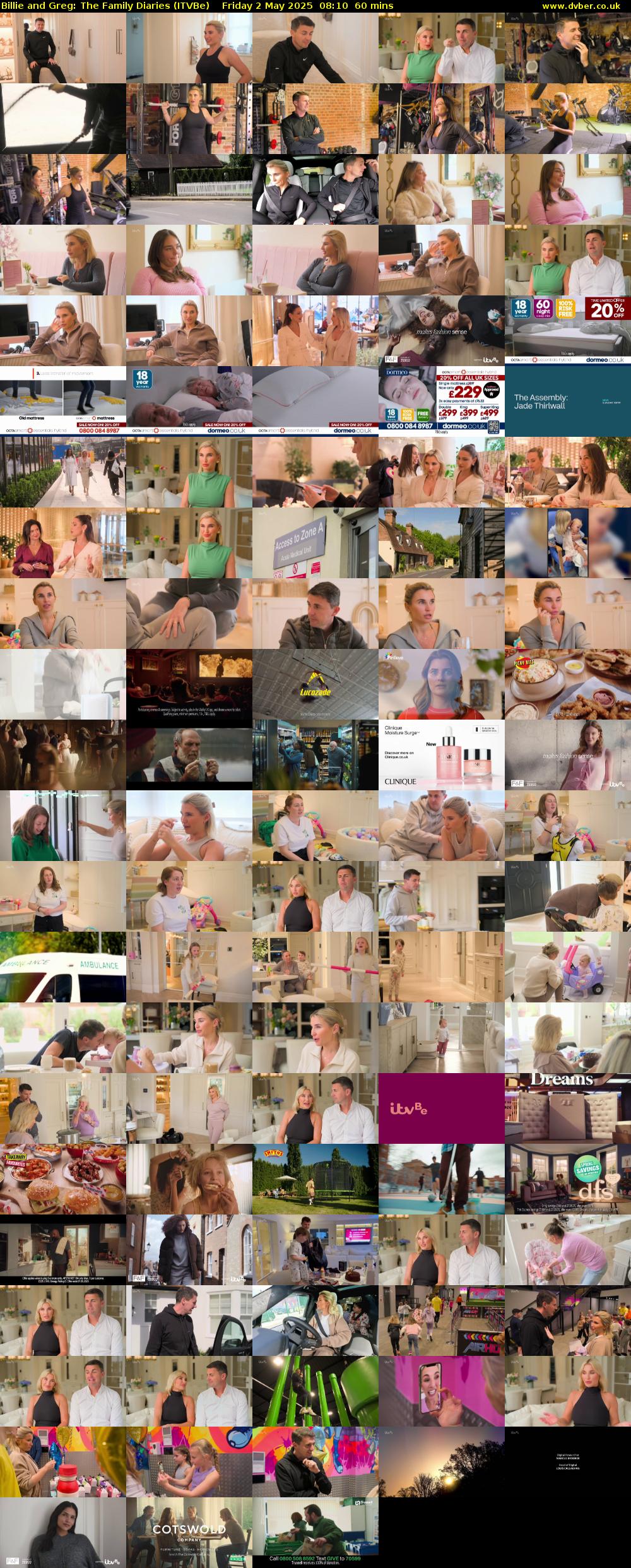 Billie and Greg: The Family Diaries (ITVBe) Friday 2 May 2025 08:10 - 09:10