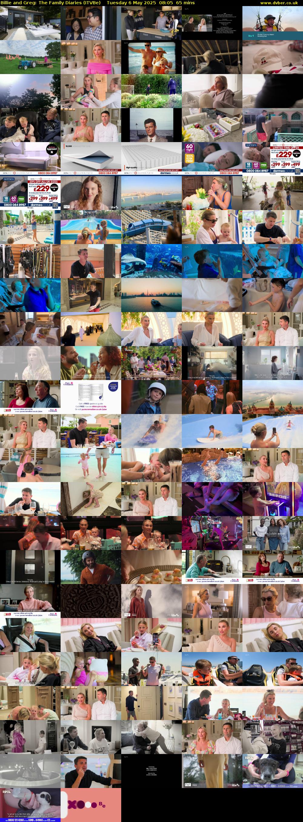 Billie and Greg: The Family Diaries (ITVBe) Tuesday 6 May 2025 08:05 - 09:10