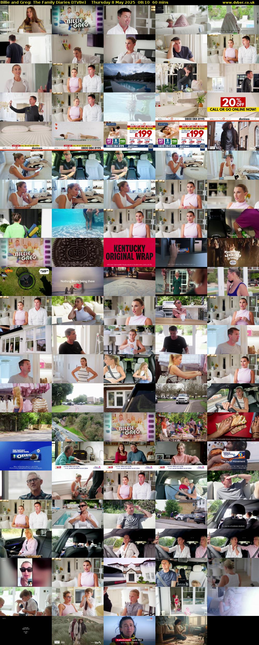 Billie and Greg: The Family Diaries (ITVBe) Thursday 8 May 2025 08:10 - 09:10