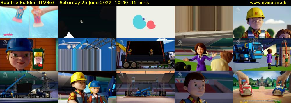 Bob the Builder (ITVBe) Saturday 25 June 2022 10:40 - 10:55