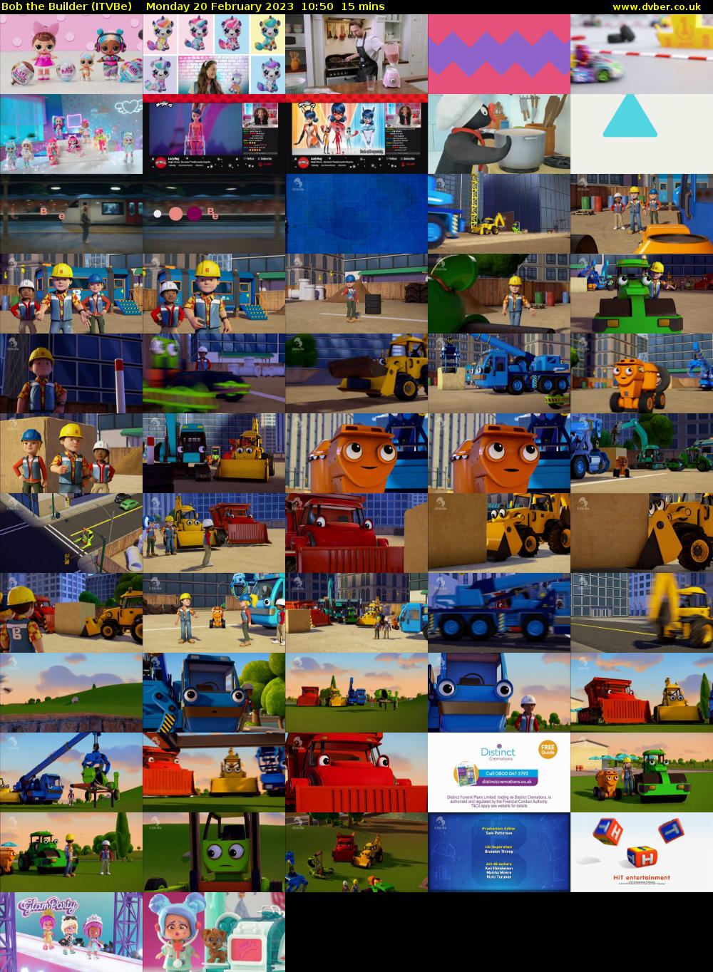 Bob the Builder (ITVBe) Monday 20 February 2023 10:50 - 11:05