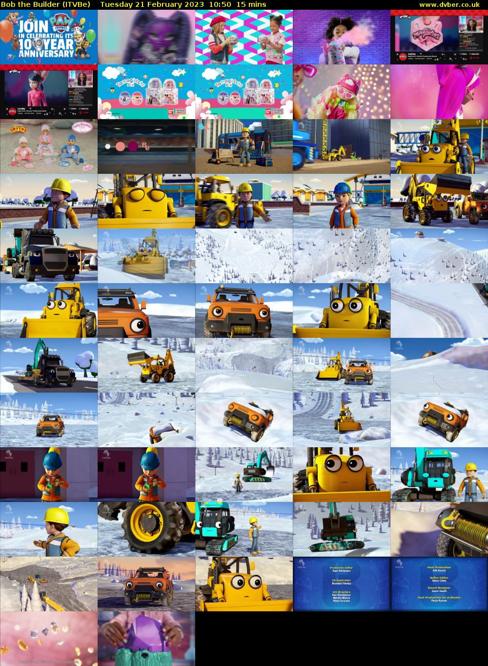 Bob the Builder (ITVBe) Tuesday 21 February 2023 10:50 - 11:05