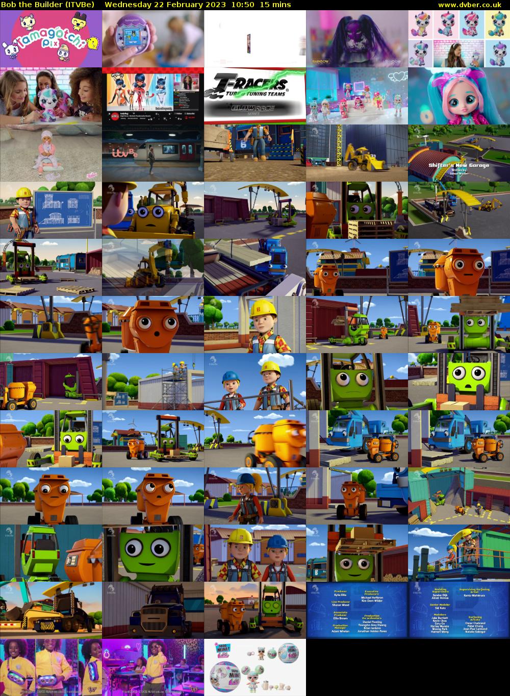 Bob the Builder (ITVBe) Wednesday 22 February 2023 10:50 - 11:05