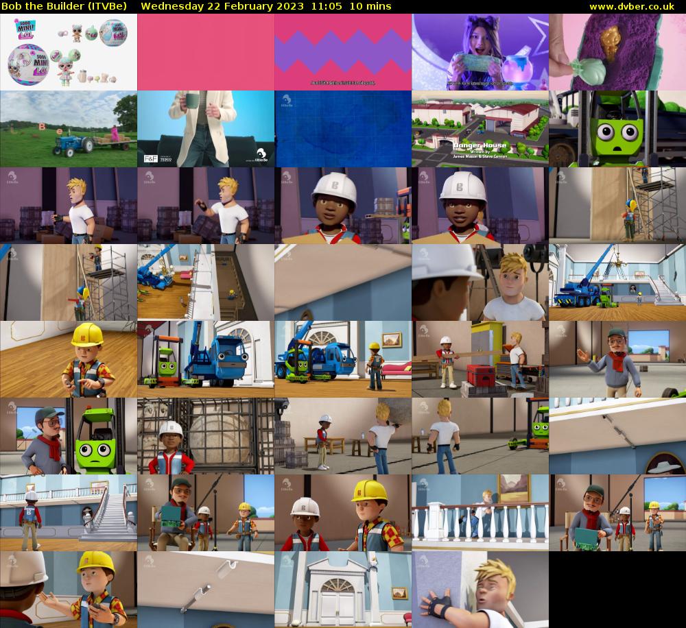 Bob the Builder (ITVBe) Wednesday 22 February 2023 11:05 - 11:15