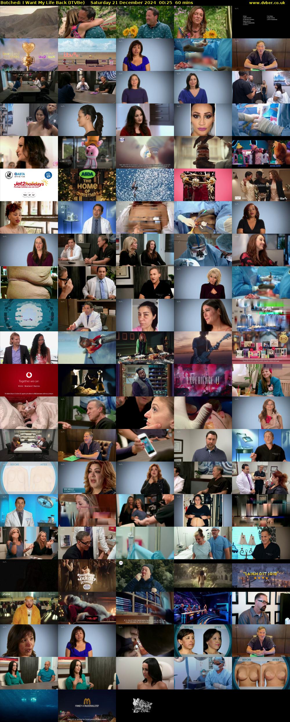 Botched: I Want My Life Back (ITVBe) Saturday 21 December 2024 00:25 - 01:25
