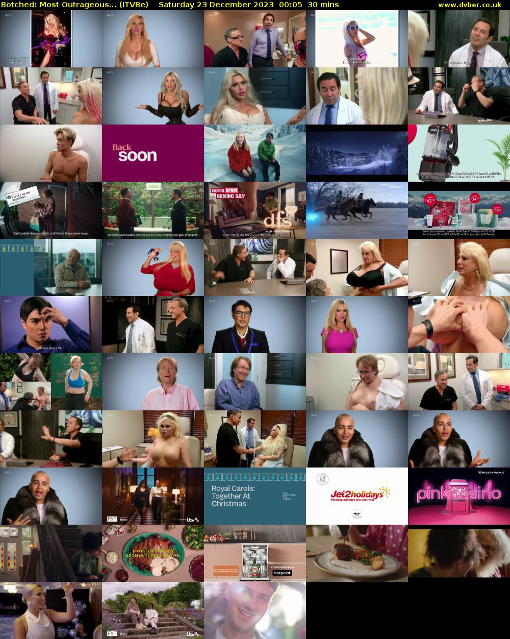 Botched: Most Outrageous... (ITVBe) Saturday 23 December 2023 00:05 - 00:35