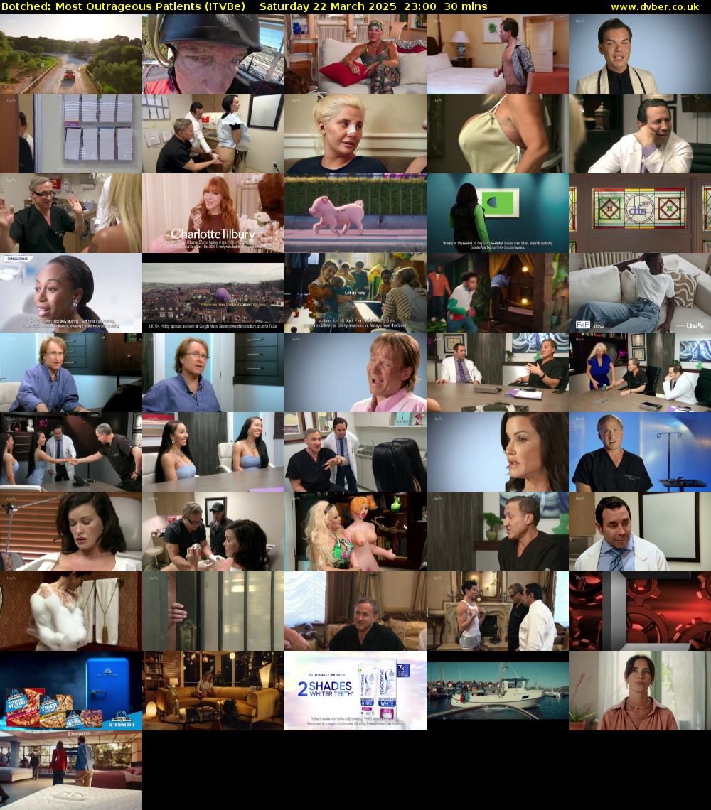 Botched: Most Outrageous Patients (ITVBe) Saturday 22 March 2025 23:00 - 23:30