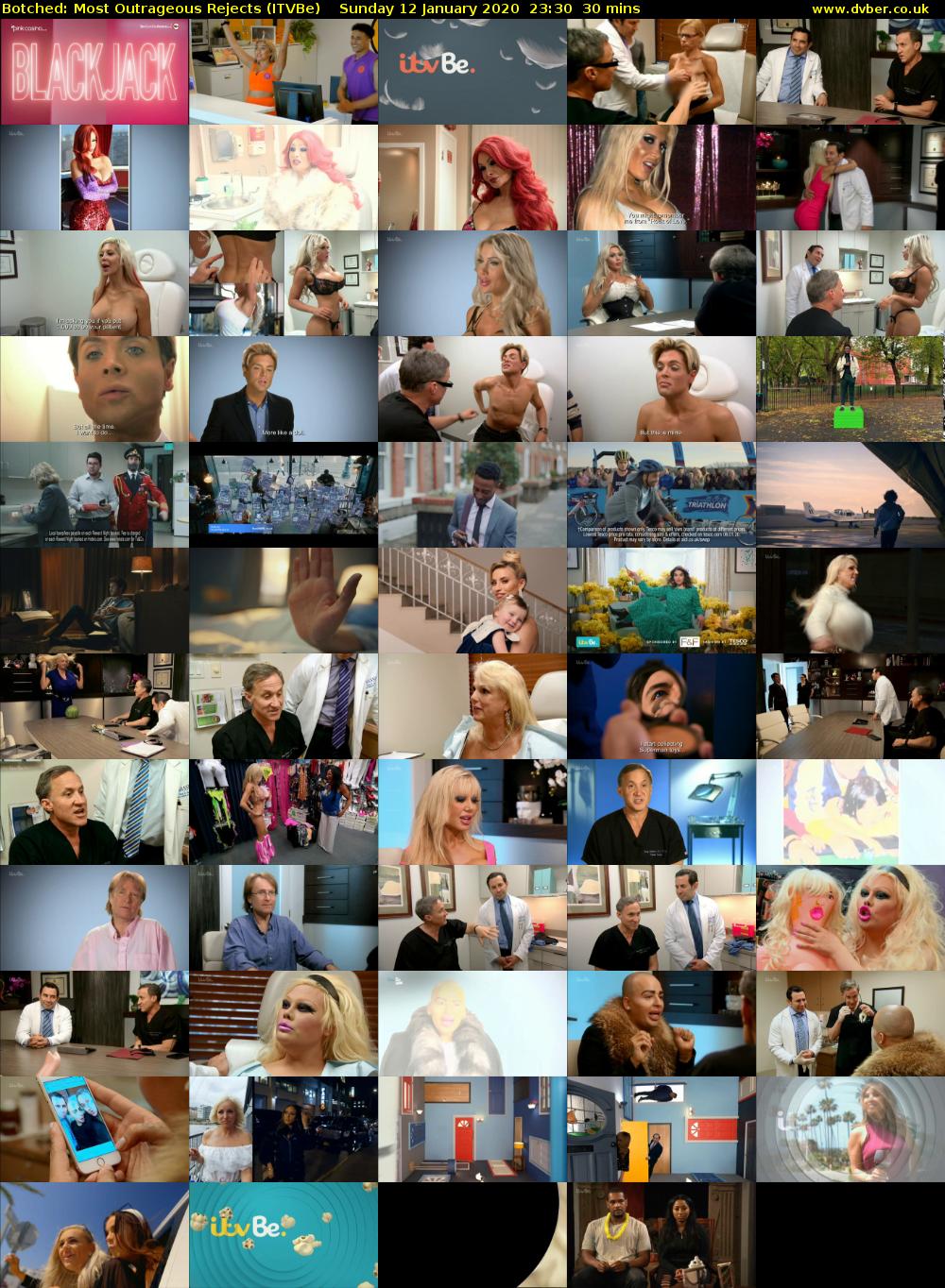 Botched: Most Outrageous Rejects (ITVBe) Sunday 12 January 2020 23:30 - 00:00