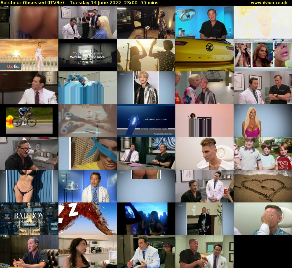 Botched: Obsessed (ITVBe) Tuesday 14 June 2022 23:00 - 23:55