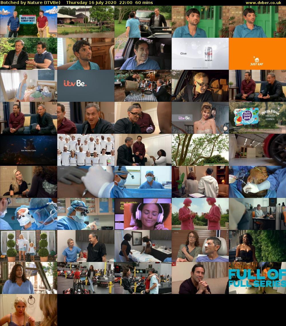 Botched by Nature (ITVBe) Thursday 16 July 2020 22:00 - 23:00