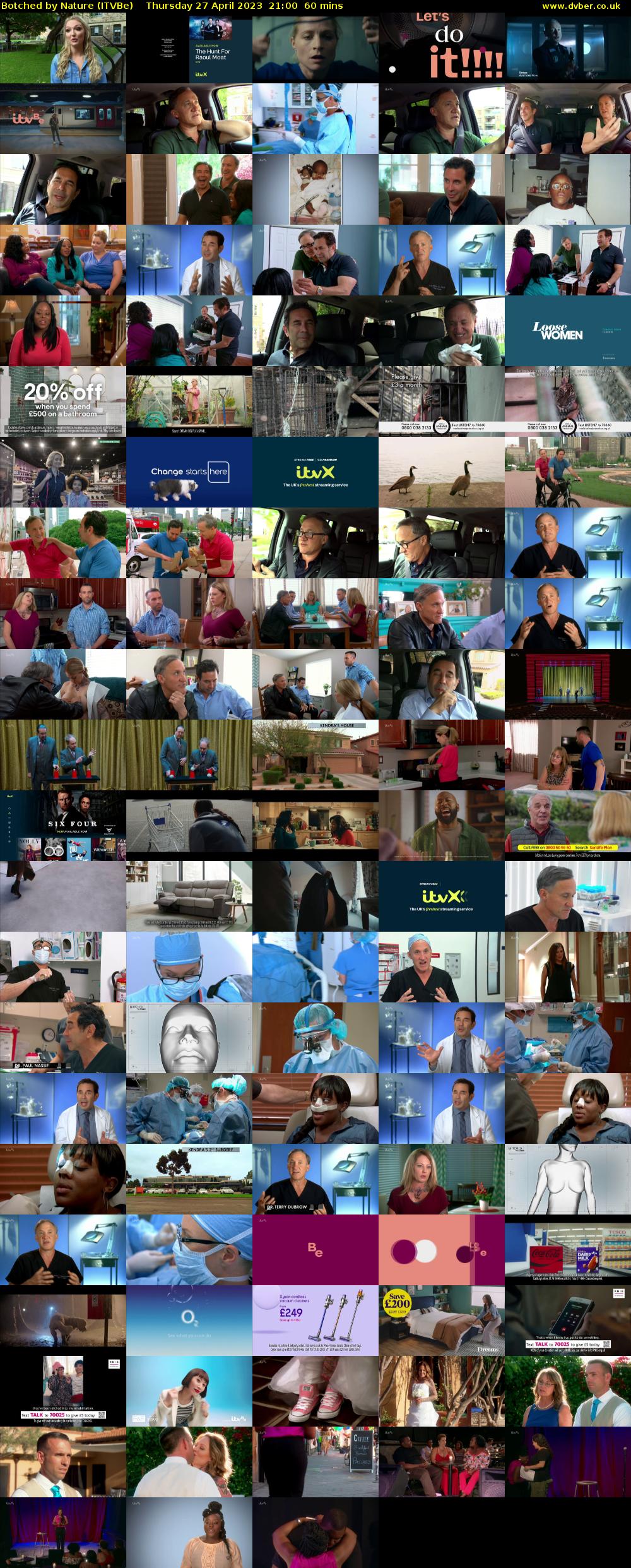 Botched by Nature (ITVBe) Thursday 27 April 2023 21:00 - 22:00