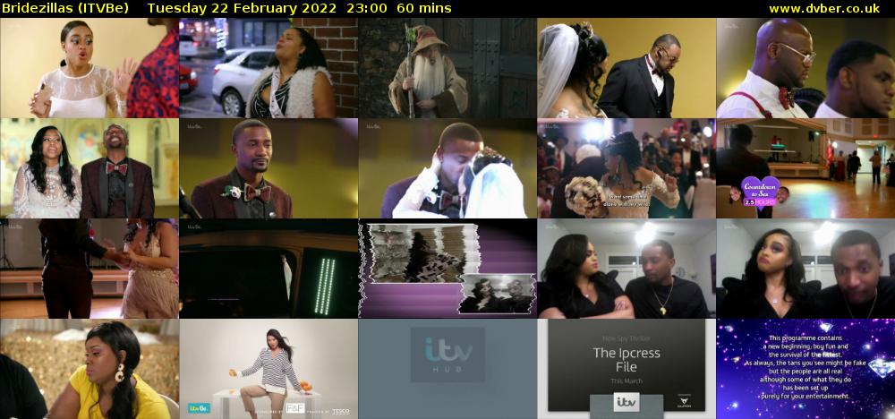 Bridezillas (ITVBe) Tuesday 22 February 2022 23:00 - 00:00