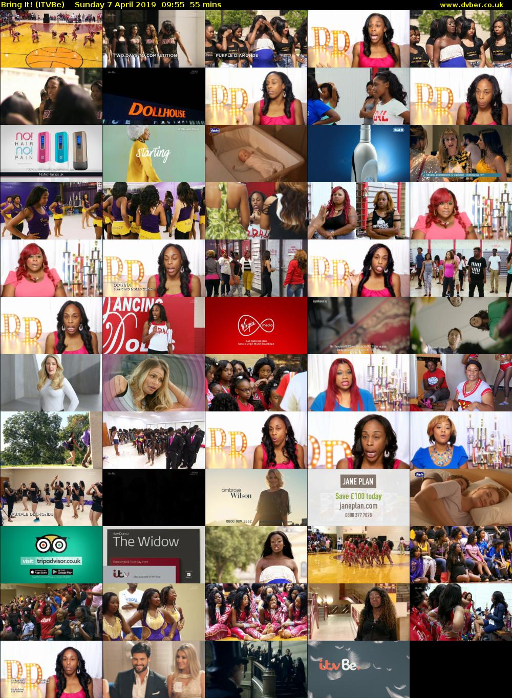 Bring It! (ITVBe) Sunday 7 April 2019 09:55 - 10:50