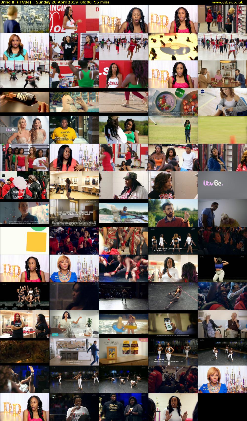Bring It! (ITVBe) Sunday 28 April 2019 06:00 - 06:55