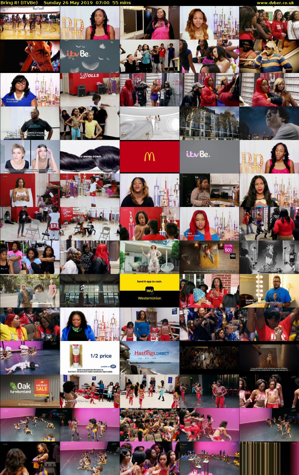 Bring It! (ITVBe) Sunday 26 May 2019 07:00 - 07:55