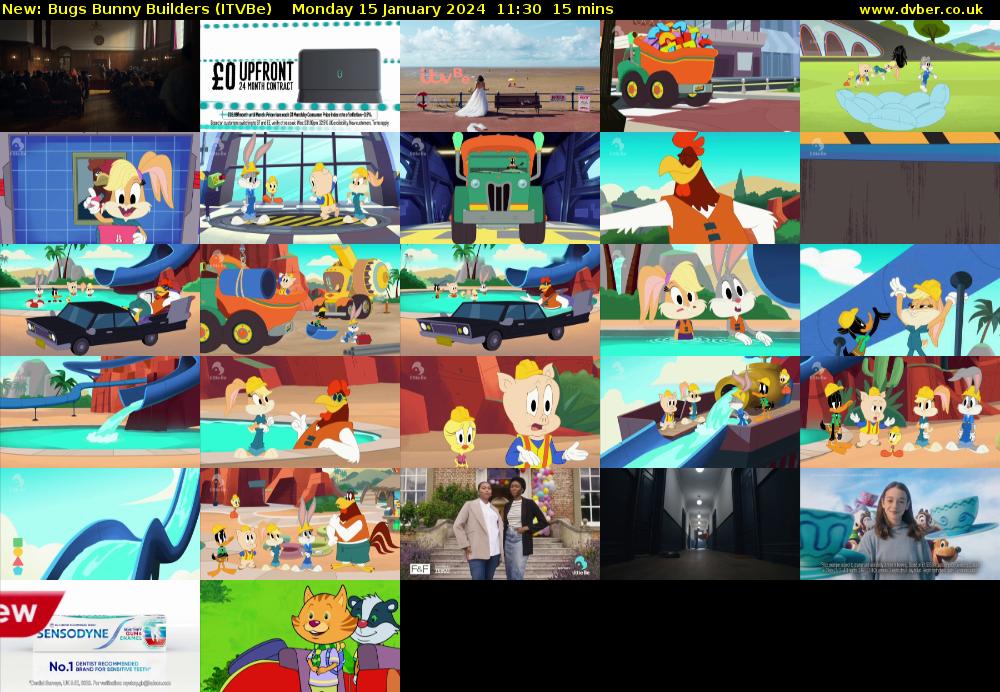 Bugs Bunny Builders (ITVBe) Monday 15 January 2024 11:30 - 11:45
