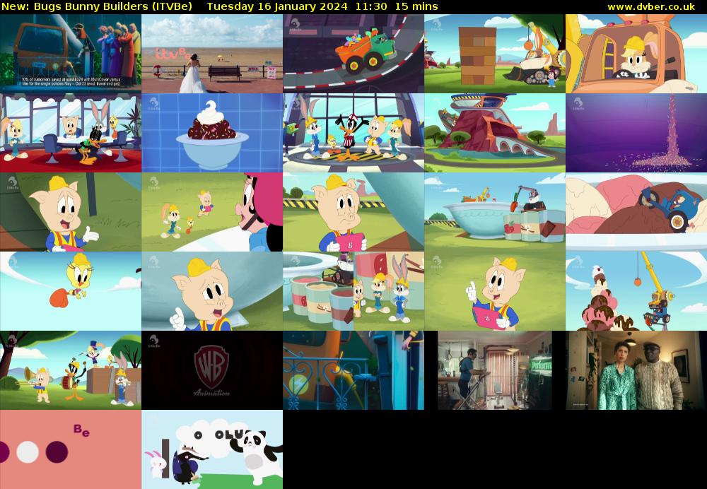 Bugs Bunny Builders (ITVBe) Tuesday 16 January 2024 11:30 - 11:45