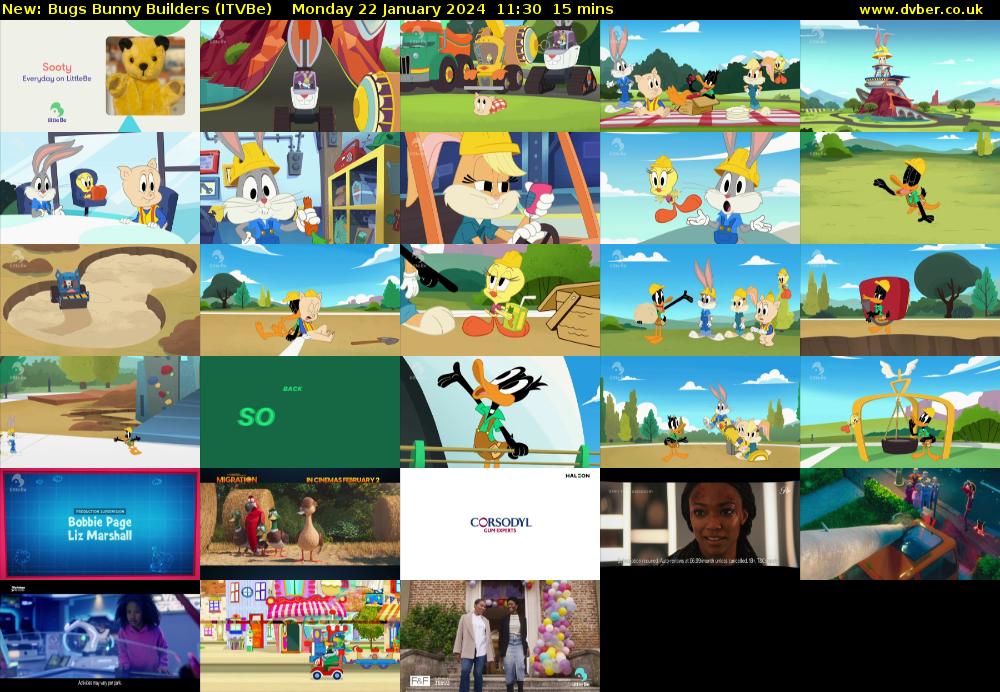 Bugs Bunny Builders (ITVBe) Monday 22 January 2024 11:30 - 11:45