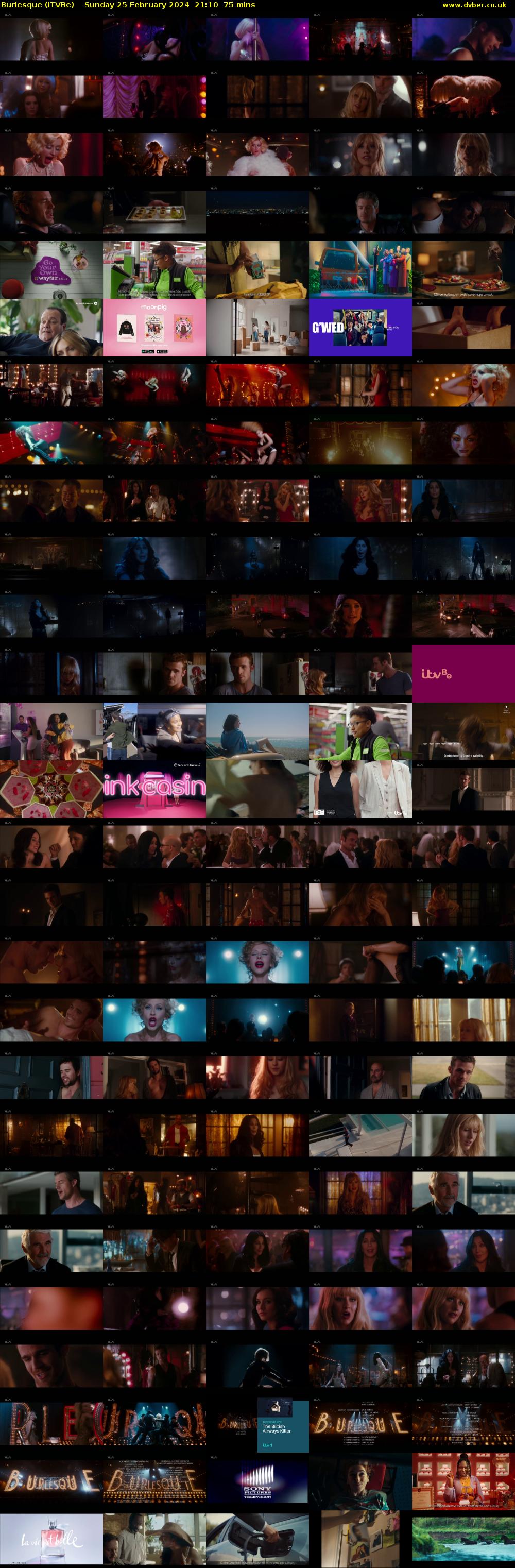 Burlesque (ITVBe) Sunday 25 February 2024 21:10 - 22:25
