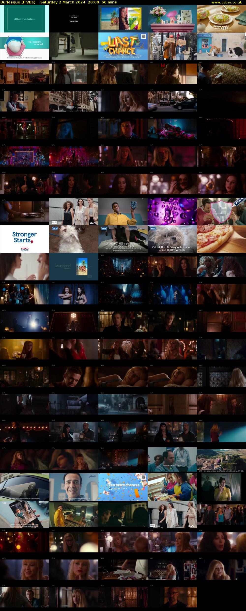 Burlesque (ITVBe) Saturday 2 March 2024 20:00 - 21:00