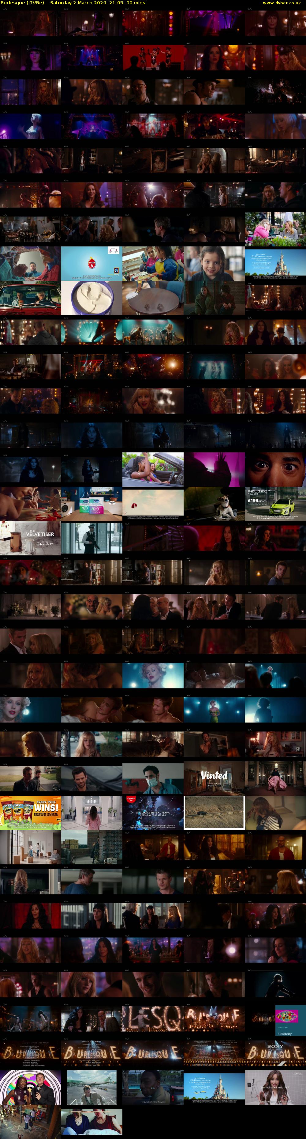 Burlesque (ITVBe) Saturday 2 March 2024 21:05 - 22:35