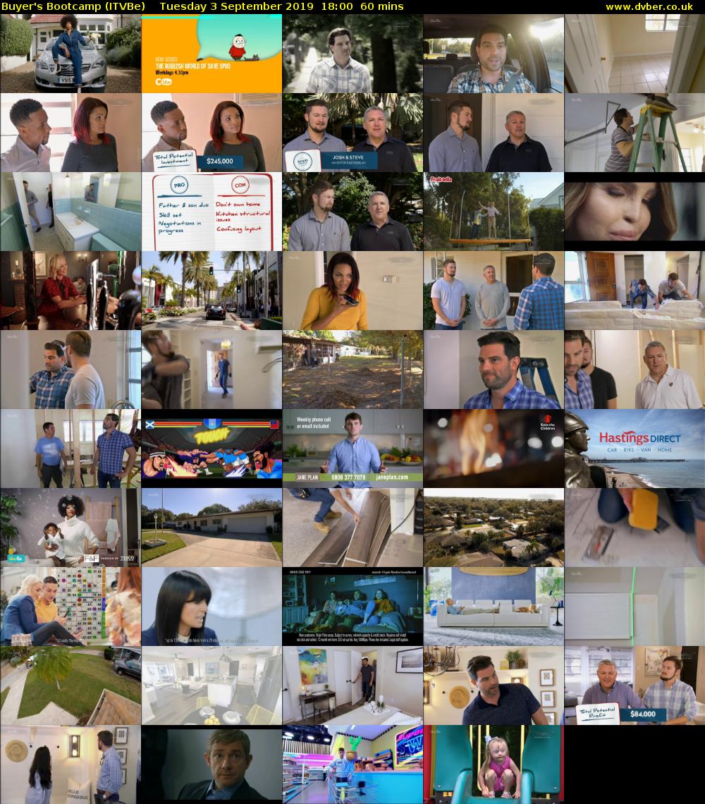 Buyer's Bootcamp (ITVBe) Tuesday 3 September 2019 18:00 - 19:00