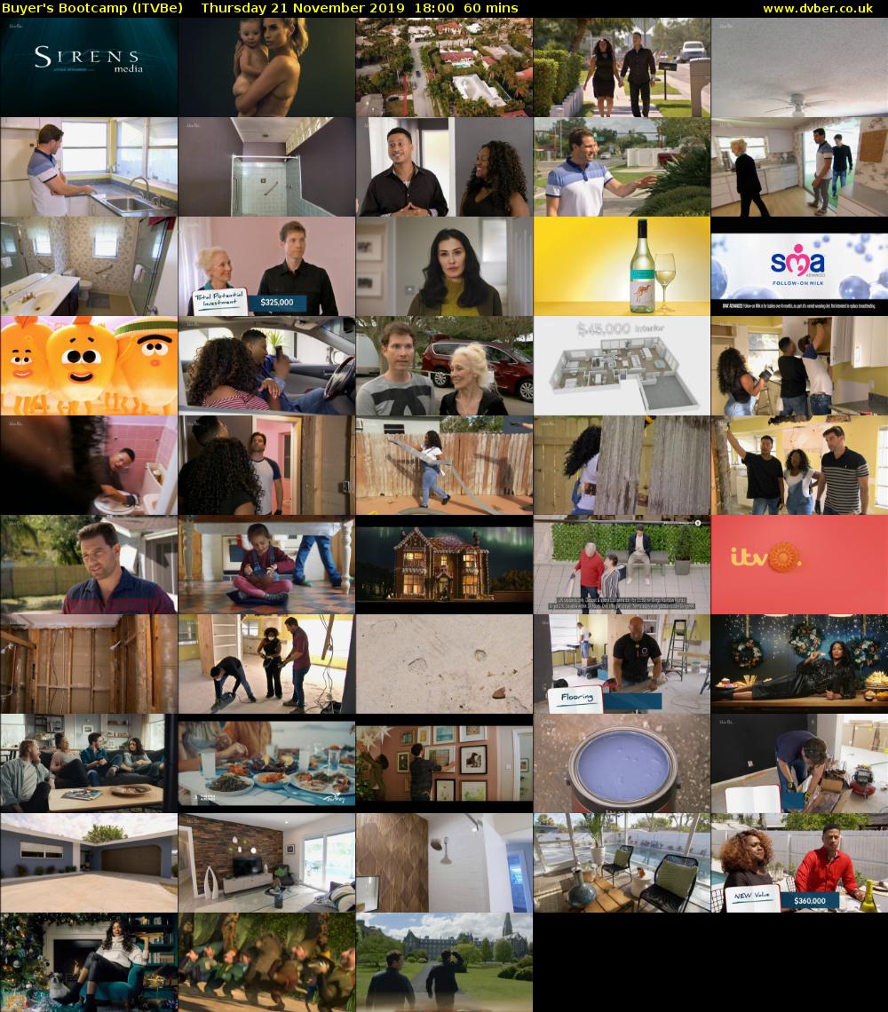 Buyer's Bootcamp (ITVBe) Thursday 21 November 2019 18:00 - 19:00