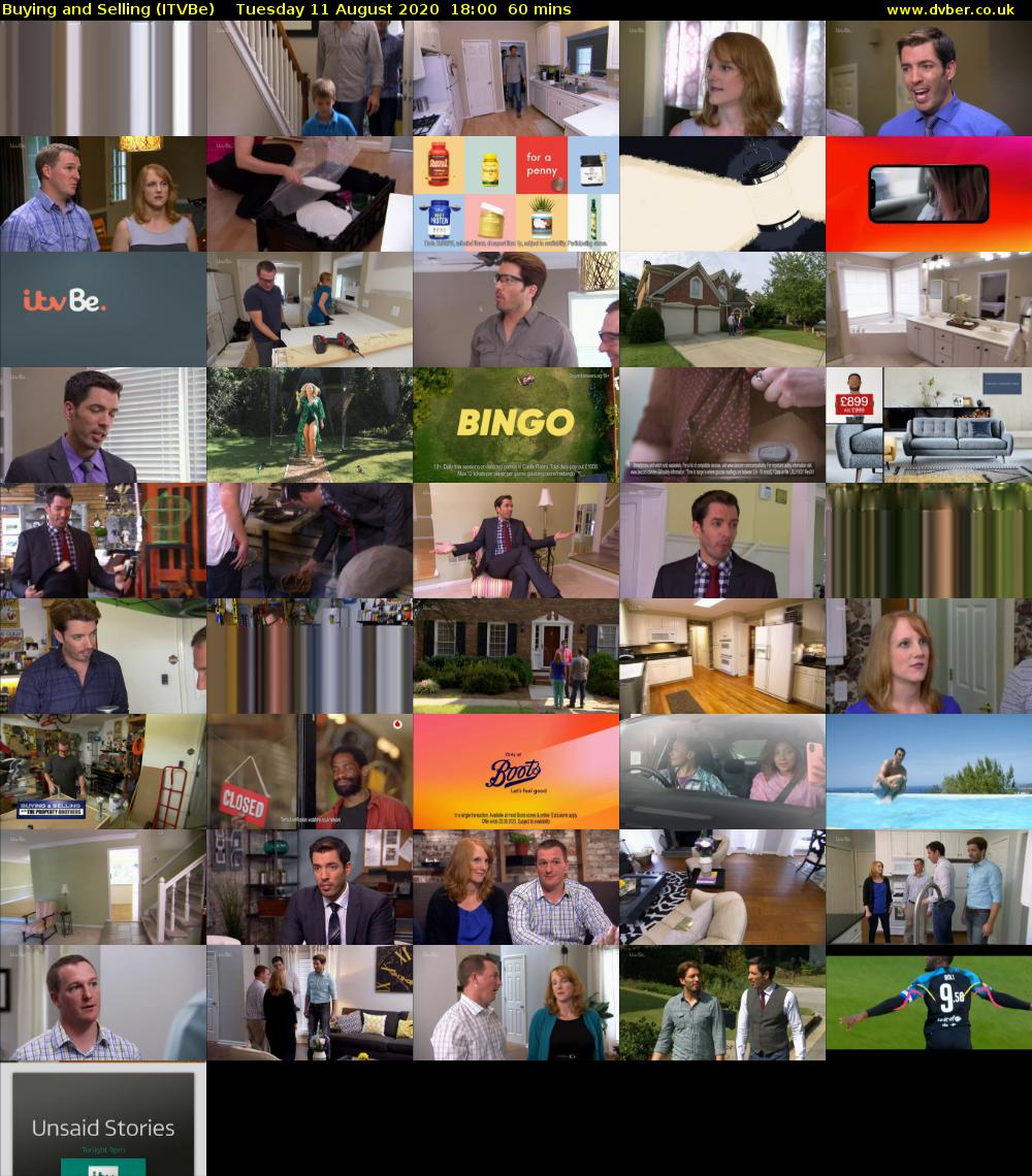 Buying and Selling (ITVBe) Tuesday 11 August 2020 18:00 - 19:00