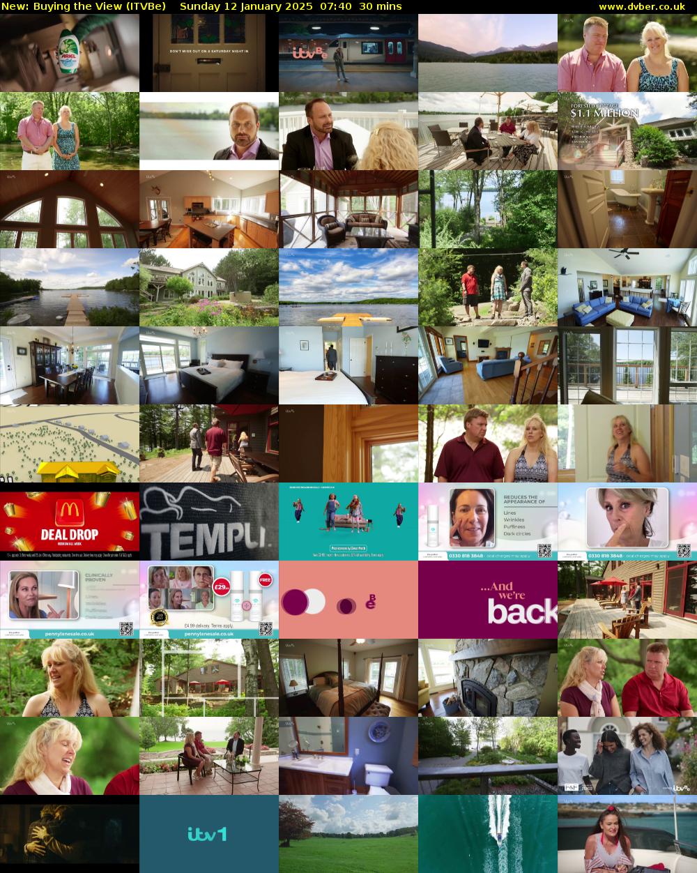 Buying the View (ITVBe) Sunday 12 January 2025 07:40 - 08:10