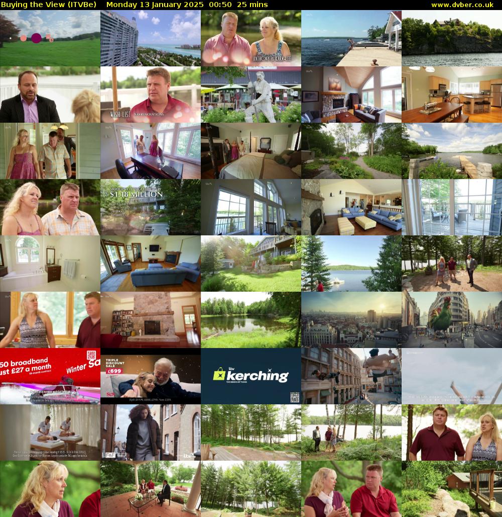 Buying the View (ITVBe) Monday 13 January 2025 00:50 - 01:15