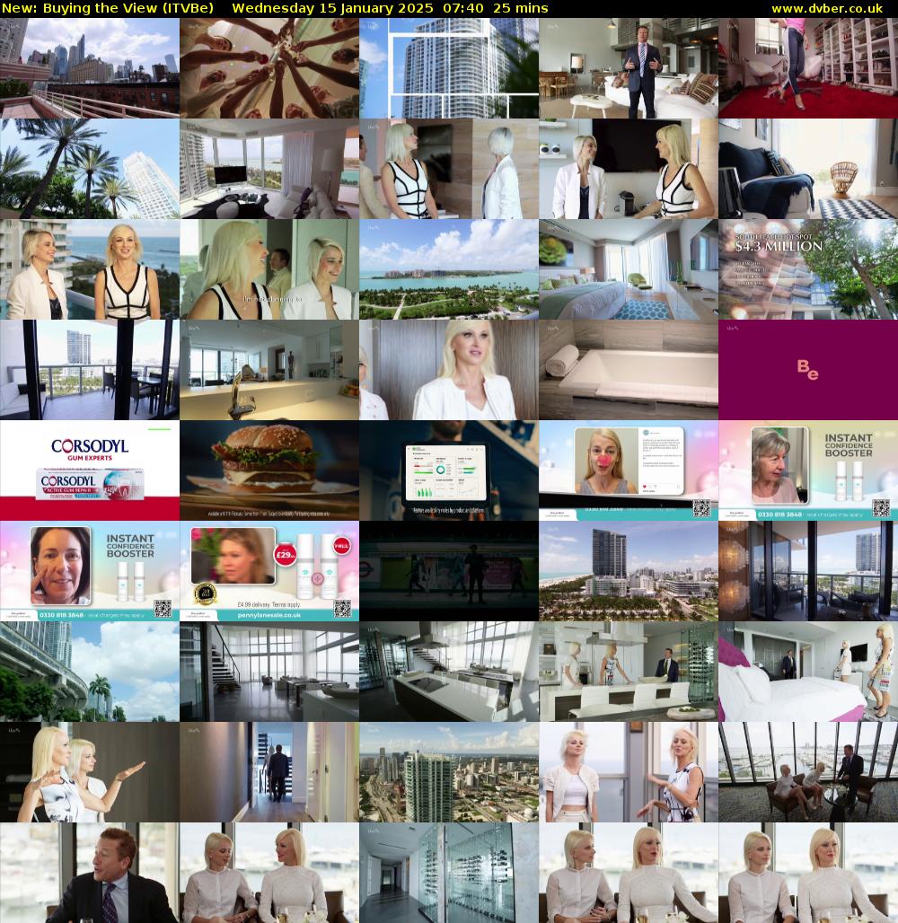 Buying the View (ITVBe) Wednesday 15 January 2025 07:40 - 08:05